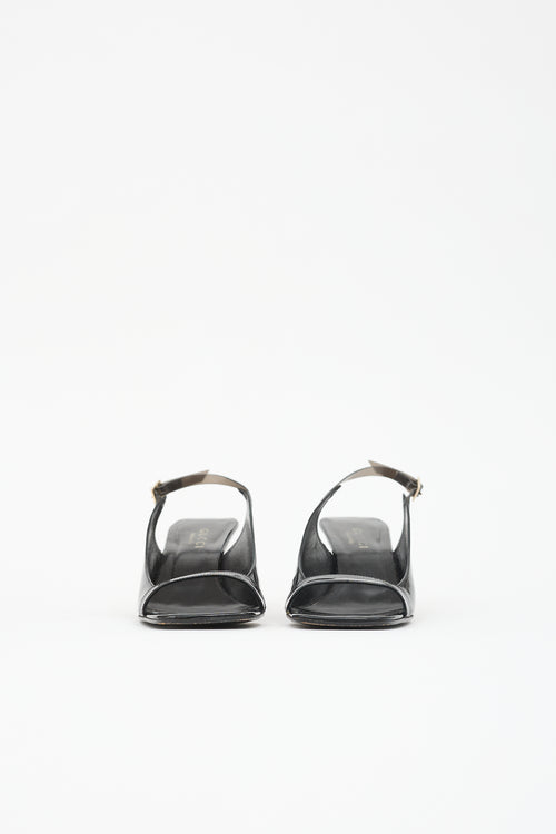 Gucci Patent Slingback Sandal