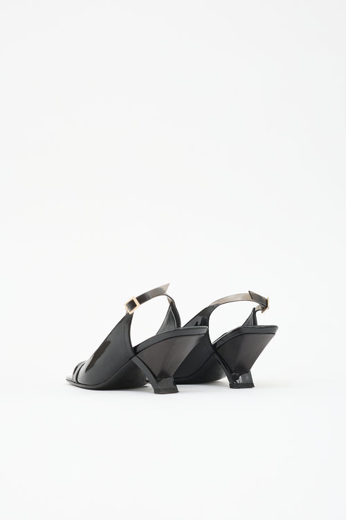 Gucci Patent Slingback Sandal