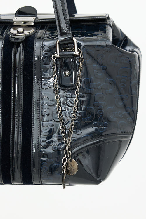 Gucci Patent Treasure Boston Bag