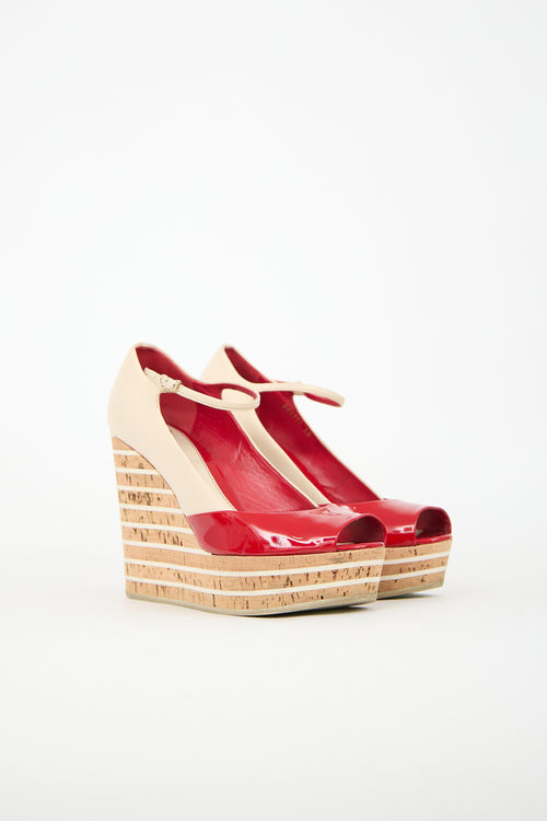 Gucci Patent Wedge Heel