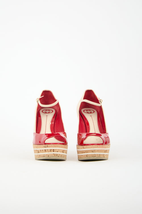 Gucci Patent Wedge Heel