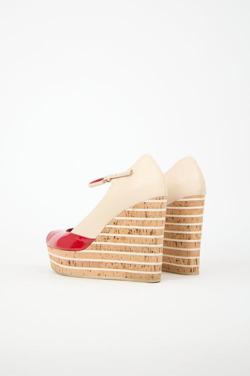 Gucci Patent Wedge Heel