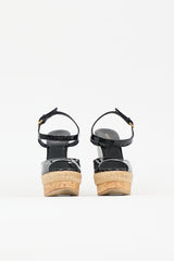 Gucci Patent Wedge Sandal