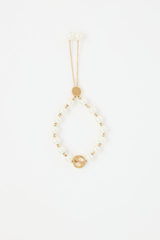 Gucci Pearl Interlocking GG Bracelet