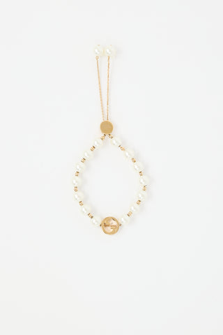Gucci Pearl Interlocking GG Bracelet