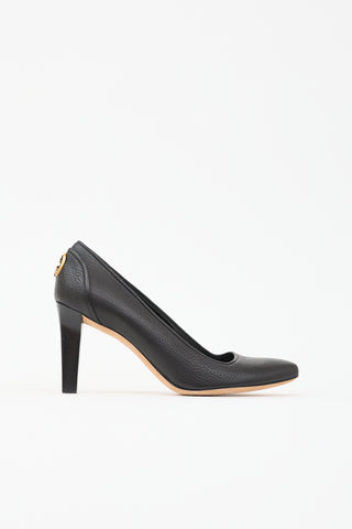 Gucci Pebbled Leather GG Pump