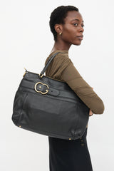 Gucci Pebbled Leather Ride GG Bag