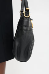 Gucci Pebbled Leather Ride GG Bag