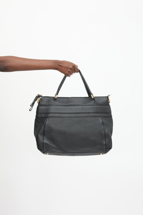 Gucci Pebbled Leather Ride GG Bag