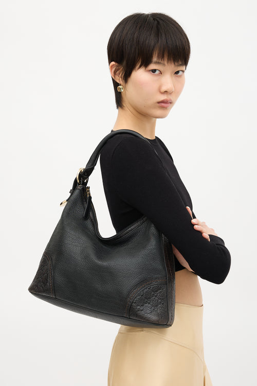 Gucci Leather Signoria Guccissima Bag