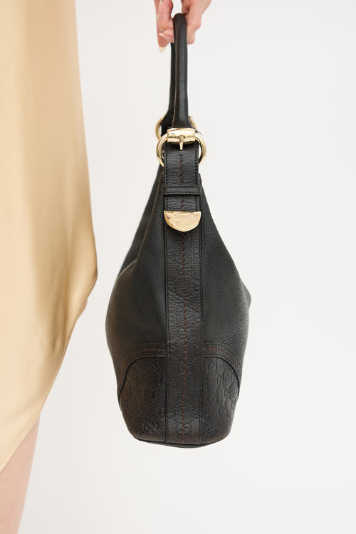 Gucci Leather Signoria Guccissima Bag