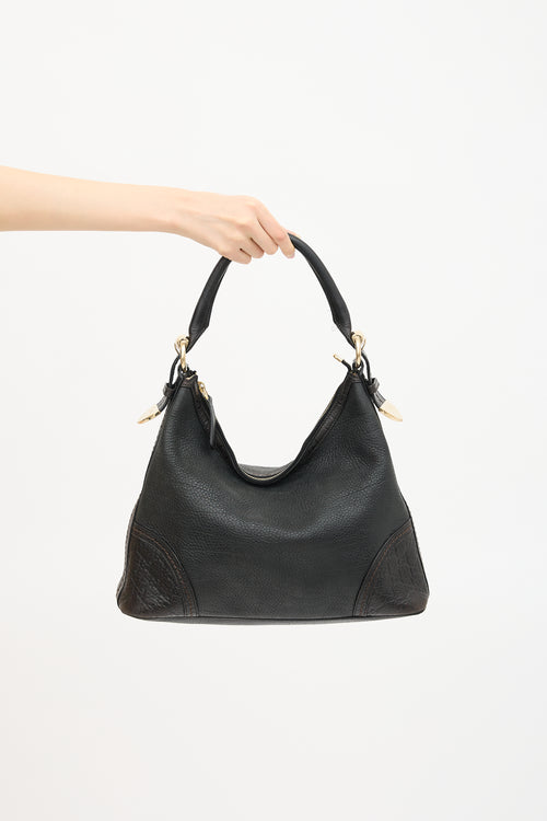 Gucci Leather Signoria Guccissima Bag