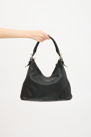 Gucci Leather Signoria Guccissima Bag