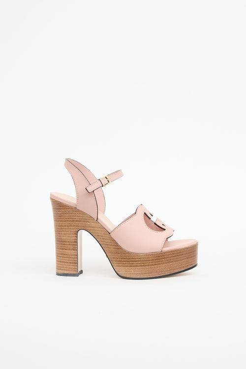 Gucci Cosmos GG Cutout Platform Heel