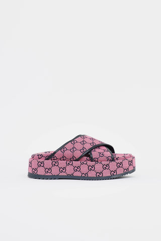 Gucci GG Canvas Platform Sandal