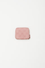 Gucci Pink Monogram Canvas Zip Coin Pouch
