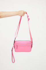 Gucci Fuschia GG Rubber Effect Crossbody