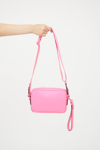 Gucci Fuschia GG Rubber Effect Crossbody