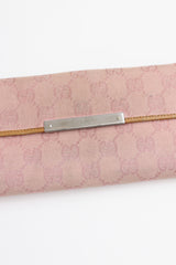 Gucci Monogram Canvas Long Bi-Fold Wallet