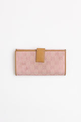 Gucci Monogram Canvas Long Bi-Fold Wallet