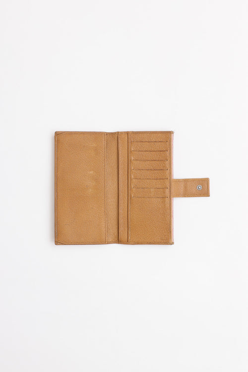 Gucci Monogram Canvas Long Bi-Fold Wallet