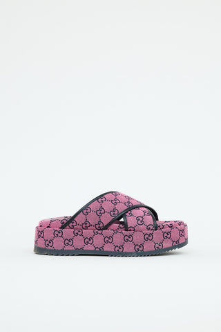 Gucci GG Canvas Platform Sandal