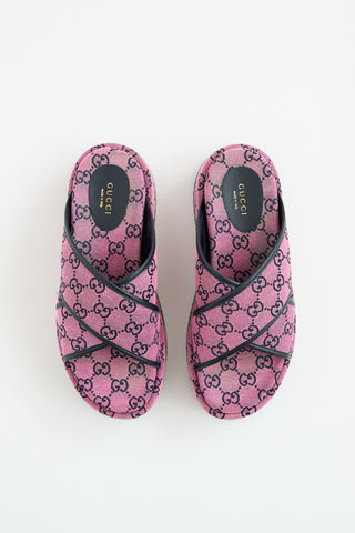 Gucci GG Canvas Platform Sandal