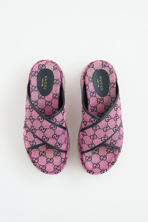 Gucci GG Canvas Platform Sandal