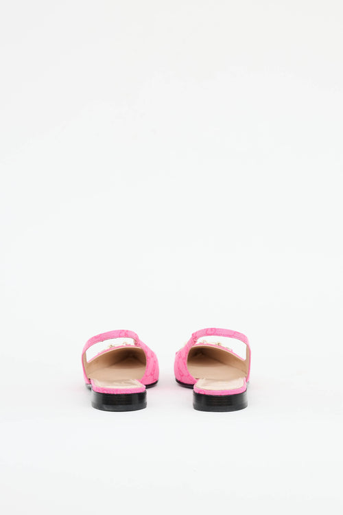 GucciCanvas GG Slingback Flat