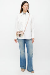 Gucci Pink & Multicolour PVC Ophidia Shoulder Bag
