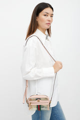 Gucci Pink & Multicolour PVC Ophidia Shoulder Bag