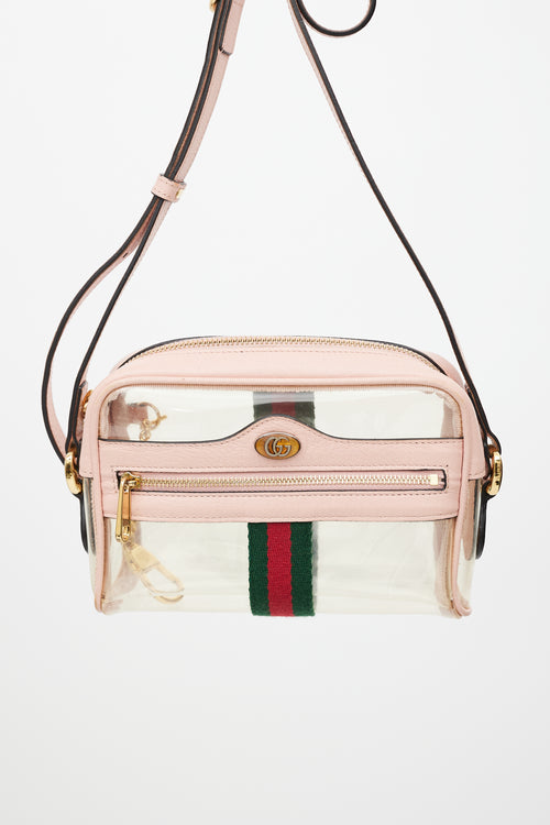 Gucci Pink & Multicolour PVC Ophidia Shoulder Bag