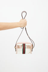 Gucci Pink & Multicolour PVC Ophidia Shoulder Bag