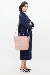 Gucci Pink Pebbled Leather Shoulder Bag