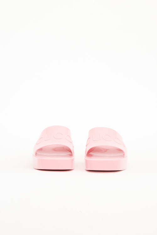 Gucci Rubber Slide Sandals
