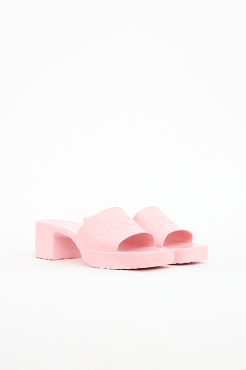 Gucci Rubber Slide Sandals