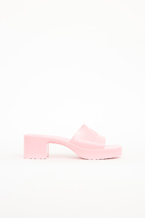 Gucci Rubber Slide Sandals