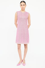 Gucci Knit Metallic Jewel Dress