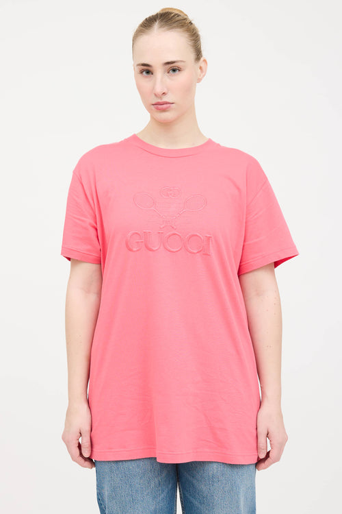 Gucci Embroidered Logo Top