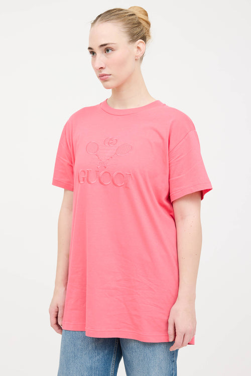 Gucci Embroidered Logo Top