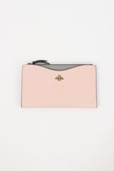 Gucci Pink & Grey Leather Animalier Continental Wallet
