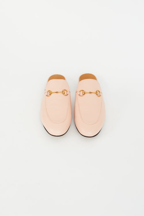 Gucci Pink Leather Princetown Mule