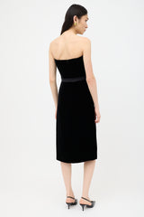 Gucci Pre-Fall 2011 Velvet Strapless Dress
