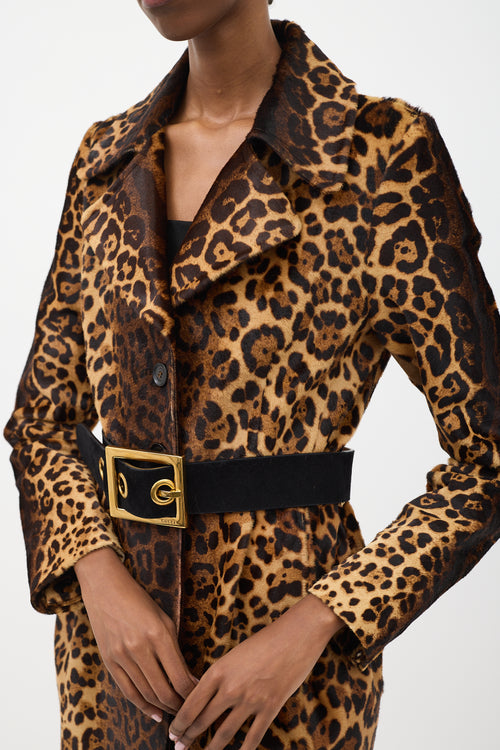 Gucci Pre Fall 2013 Printed Hair Coat