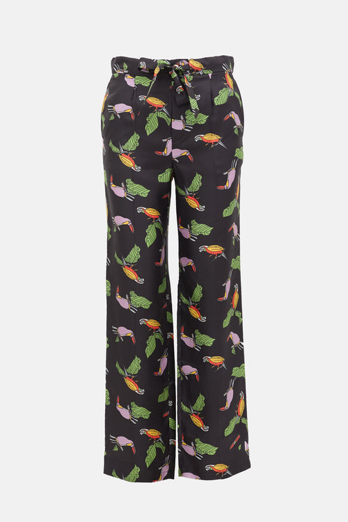Gucci Pre-Fall 2016 Silk Printed Pant
