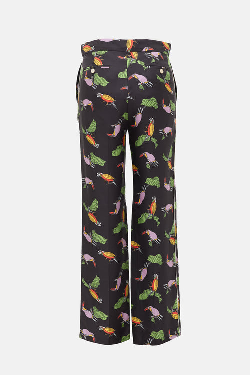 Gucci Pre-Fall 2016 Silk Printed Pant
