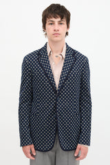 Gucci Printed Knit Blazer