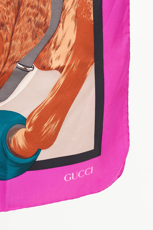 Gucci Silk Equestrian Scarf