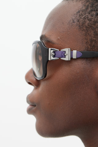 Gucci Purple & Silver GG3006S Sunglasses