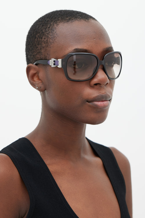 Gucci Purple & Silver GG3006S Sunglasses